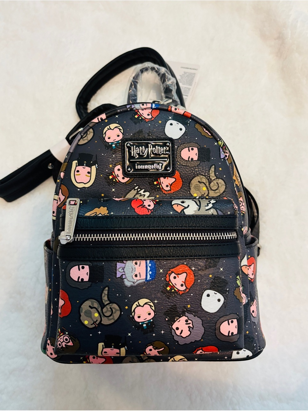 Loungefly Black Harry Potter Chibi Character Mini Backpack